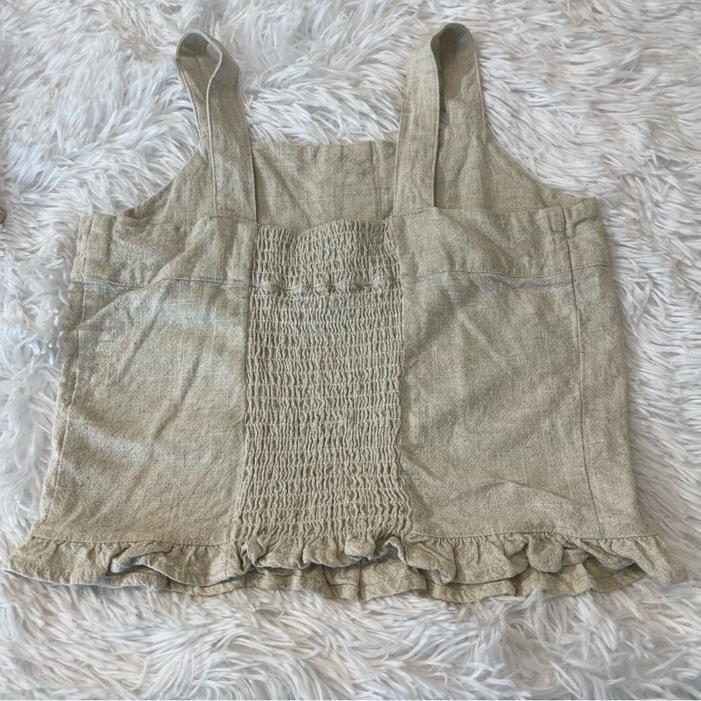 CHELSEA & VIOLET GIRLS SIZE L TOP AND SKIRT LIGHT TAN COLOR - Picture 2 of 6